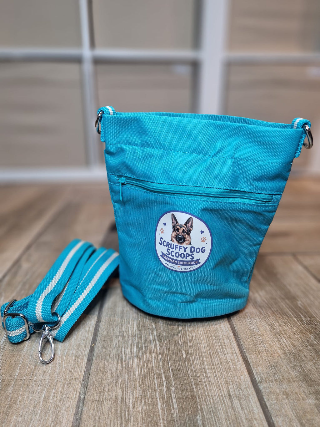 4 X REWARD MIX  & PERSONALISED BREED TREAT BAG  - Scruffy Dog Scoops –  Natural Dog Treat