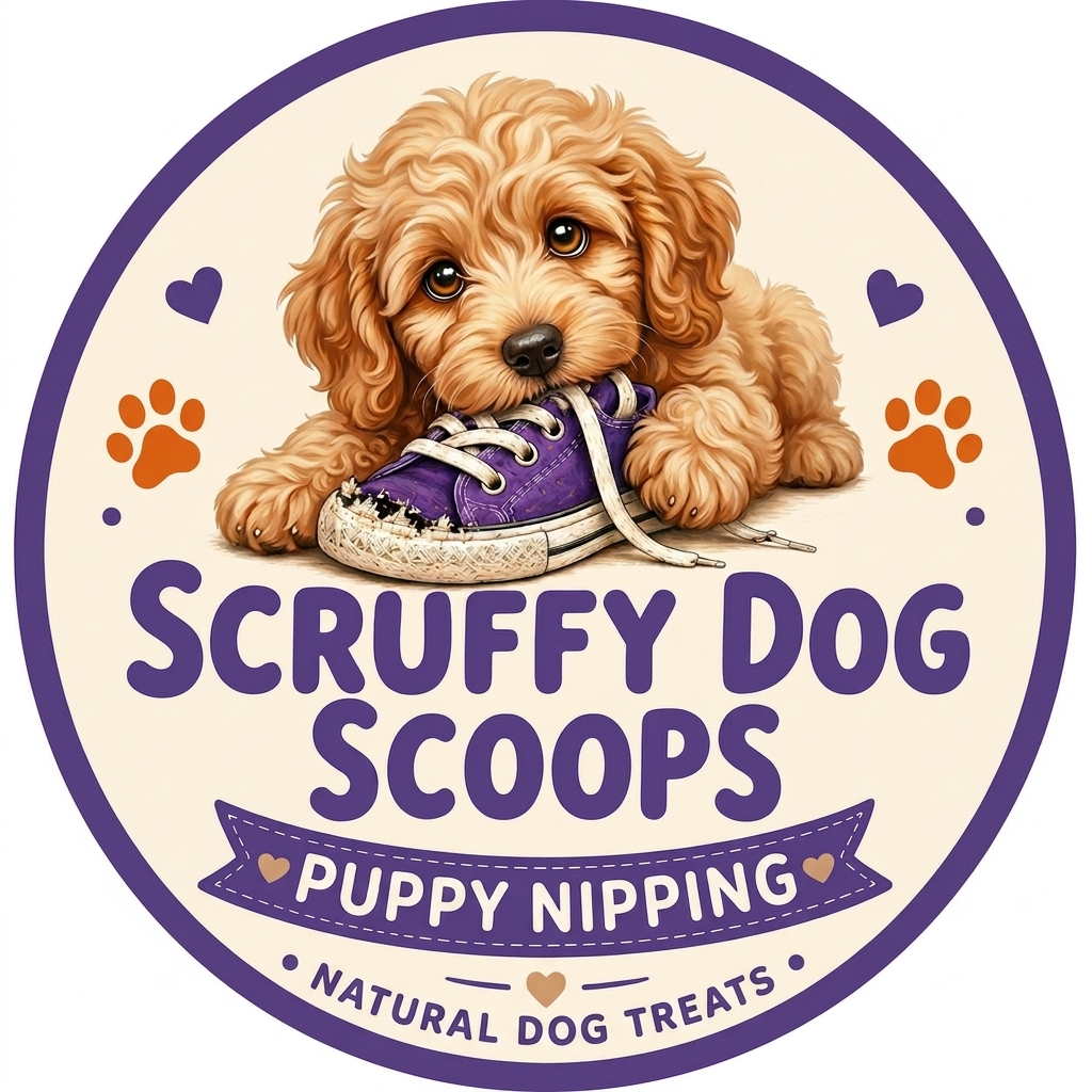 Scruffy Dog Scoops – Puppy Teething & Nipping Natural Dog Treat Bag