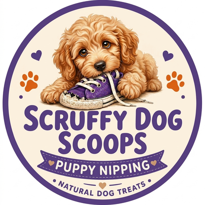 Scruffy Dog Scoops – Puppy Teething & Nipping Natural Dog Treat Bag