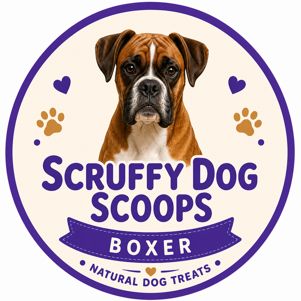 4 X REWARD MIX  & PERSONALISED BREED TREAT BAG  - Scruffy Dog Scoops –  Natural Dog Treat