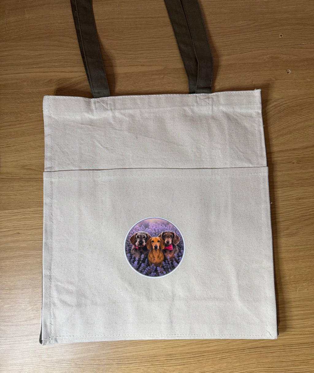 Personalised Animal Lover Canvas Tote Bag - SCRUFFY DOG SCOOP